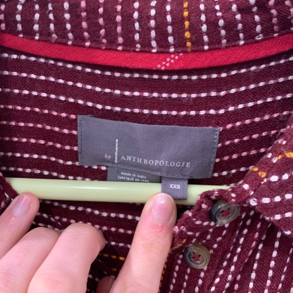 Anthropologie Isadora Button-Back Popover Tunic Top XXS - Picture 8 of 9